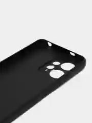 Угольный чехол для Redmi Note 12 4G (Редми Нот 12 4Г), силиконовый, матовый