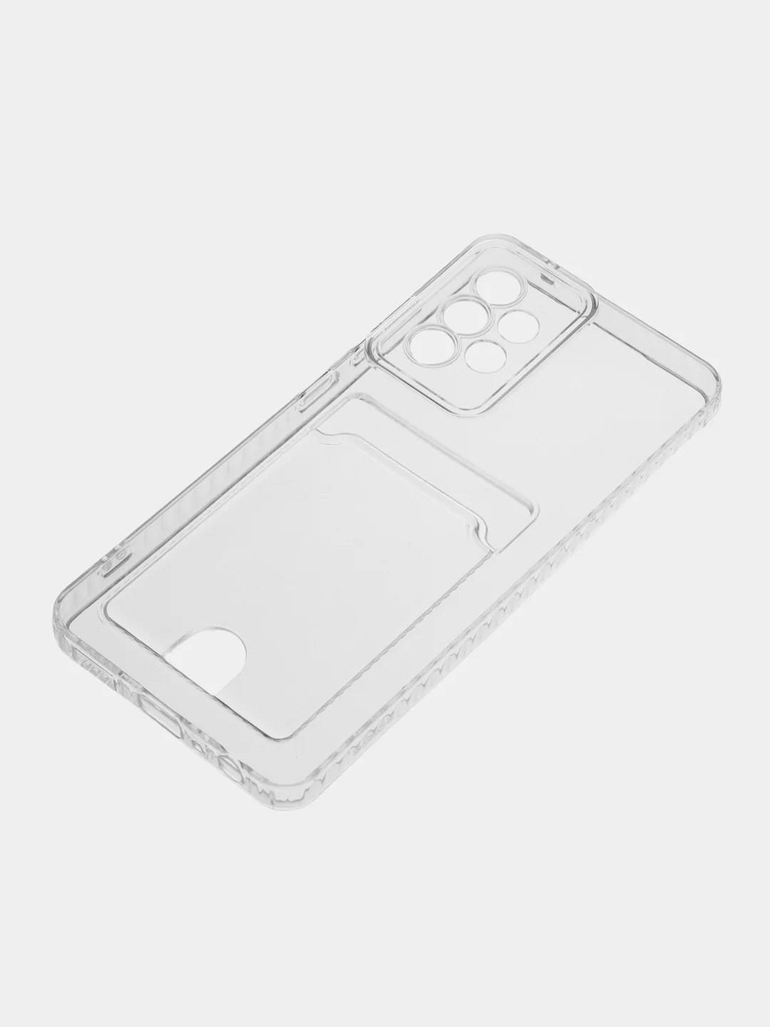 Прозрачный чехол Samsung Galaxy A52 / A52s, Самсунг Галакси А52 / А52с прозрачный с карманом для карт
