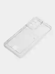 Прозрачный чехол Samsung Galaxy A52 / A52s, Самсунг Галакси А52 / А52с прозрачный с карманом для карт
