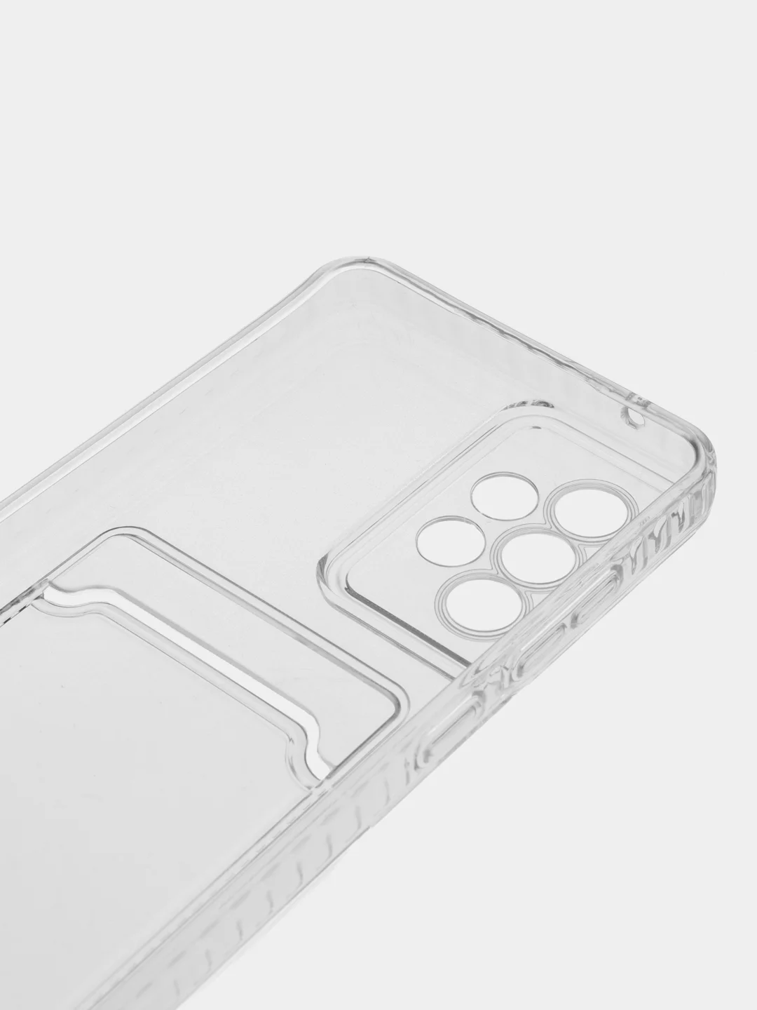 Прозрачный чехол Samsung Galaxy A52 / A52s, Самсунг Галакси А52 / А52с прозрачный с карманом для карт