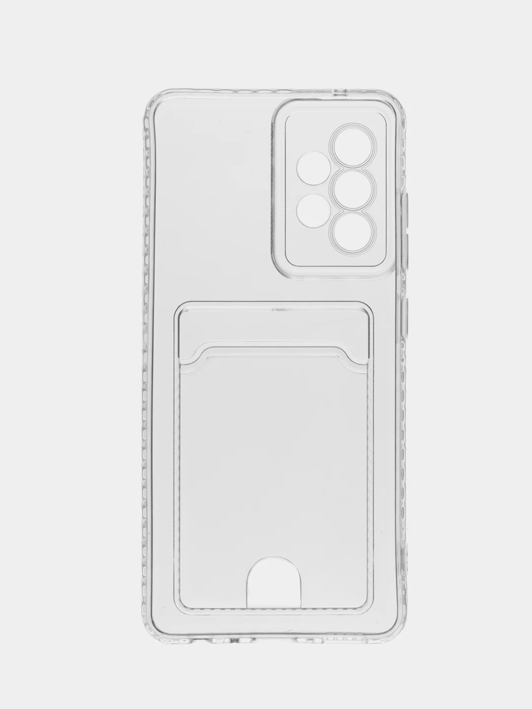 Прозрачный чехол Samsung Galaxy A52 / A52s, Самсунг Галакси А52 / А52с прозрачный с карманом для карт