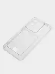 Марсала чехол Xiaomi Redmi A1 Plus A2+ Poco C51 Редми А1 Плюс прозрачный с карманом для карты