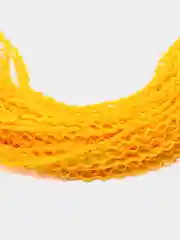 Желтый косички "Зизи", гофре