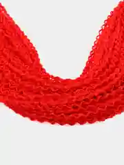 Красный косички "Зизи", гофре