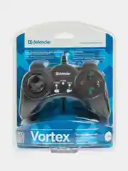 Черный геймпад (джойстик) Defender Vortex USB,13 кнопок