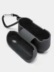 Угольный чехол силиконовый для наушников AirPods Pro с карабином