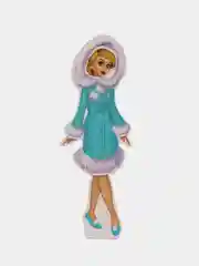 Магнитная игра "Одень куклу: В гостях у Снегурочки"