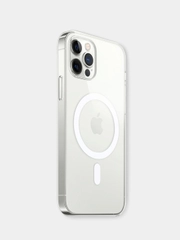 Чехол силиконовый прозрачный MagSafe для Apple iPhone 12/ 13
