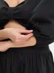 Черный платье, комплект: топ и юбка