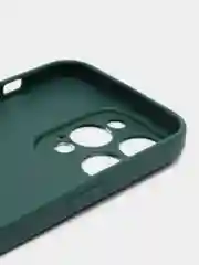 Тёмно-зелёный чехол силиконовый на iPhone 5, 5s, 6, 6s, 7, 8, SE 2020, X, XR, XS Max, 12 14 Pro, 13 mini