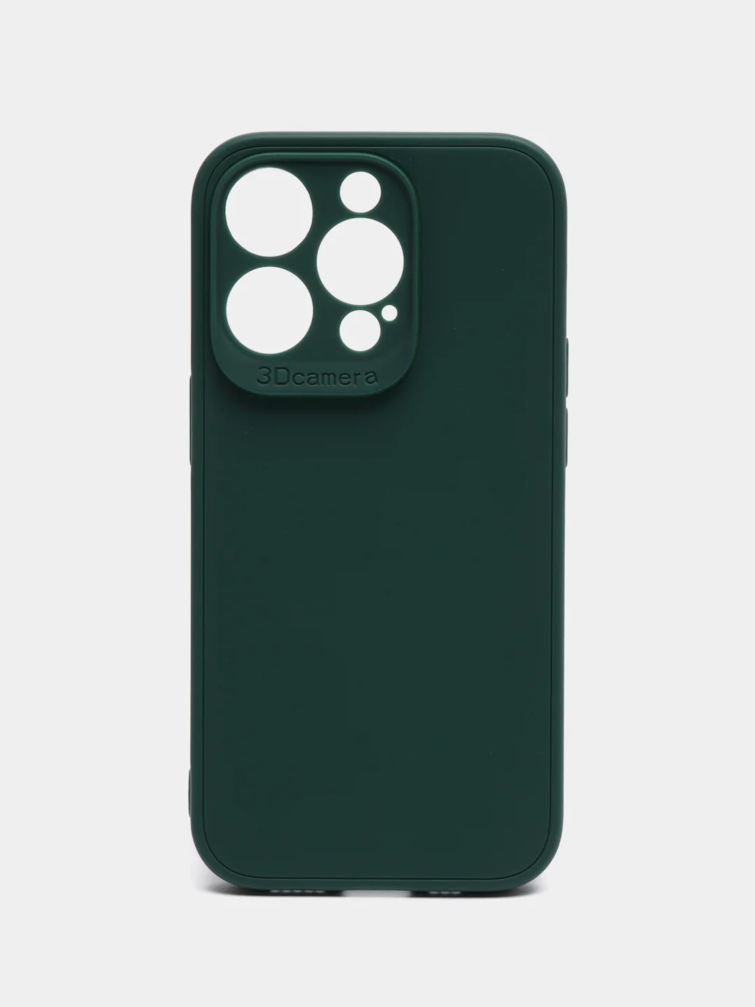 Тёмно-зелёный чехол силиконовый на iPhone 5, 5s, 6, 6s, 7, 8, SE 2020, X, XR, XS Max, 12 14 Pro, 13 mini