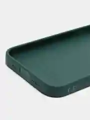 Тёмно-зелёный чехол силиконовый на iPhone 5, 5s, 6, 6s, 7, 8, SE 2020, X, XR, XS Max, 12 14 Pro, 13 mini