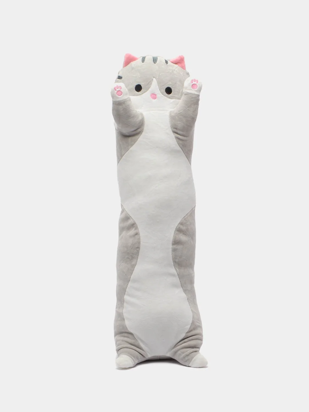 Кораллово-розовый мягкая игрушка-подушка "Кот Батон", 50 см, 70 см, 90 см, 110 см, антистресс