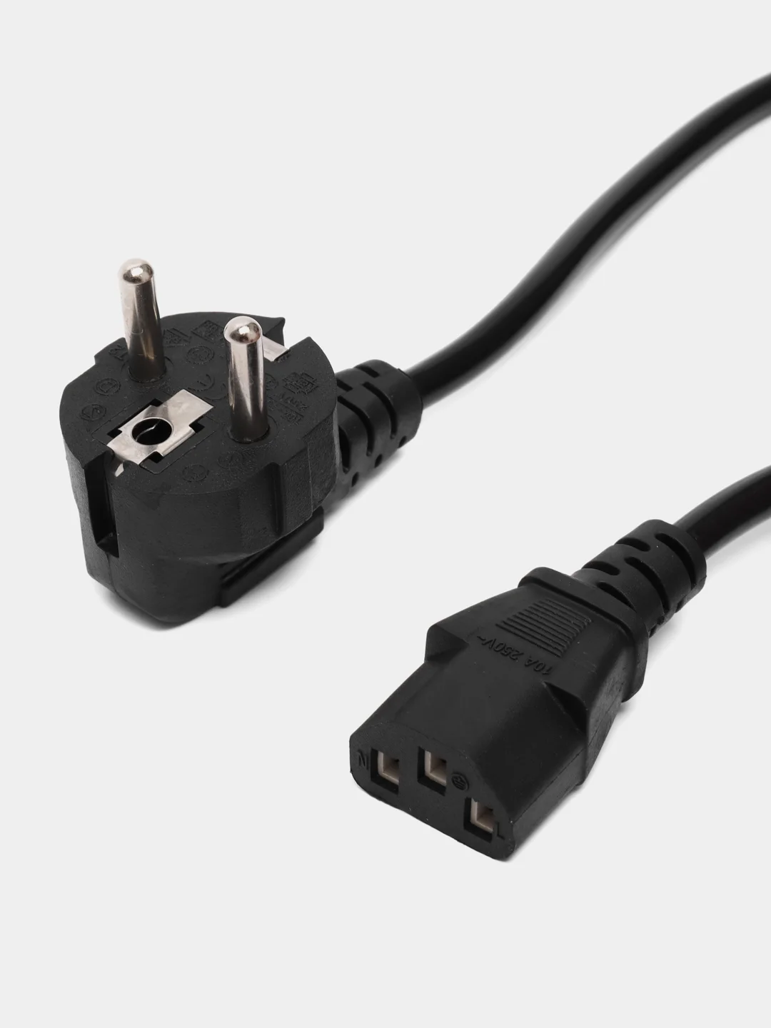 Сетевой кабель шнур 3pin, С13, 756 для питания компьютера, монитора, принтера, ноутбука
