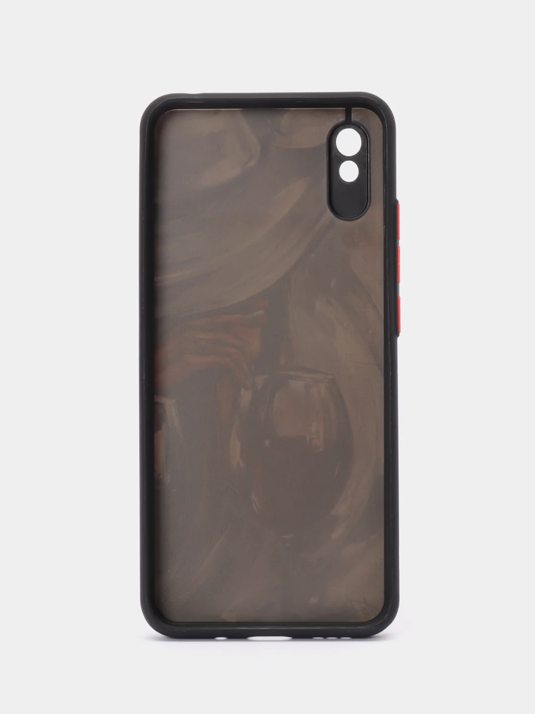 Бордовый чехол с рисунком на Xiaomi Redmi 9A (Сяоми Редми 9А)