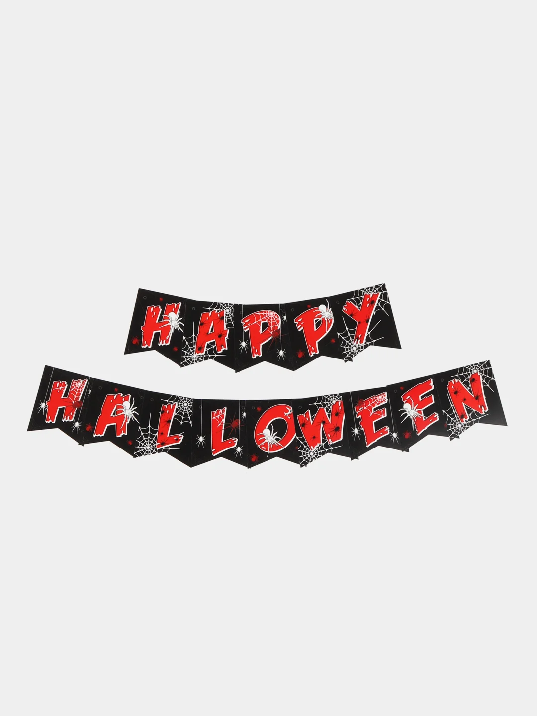 Красный гирлянда на ленте  на Хэллоуин "Happy Halloween"