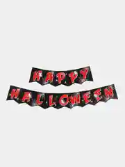 Красный гирлянда на ленте  на Хэллоуин "Happy Halloween"