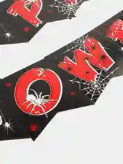Красный гирлянда на ленте  на Хэллоуин "Happy Halloween"