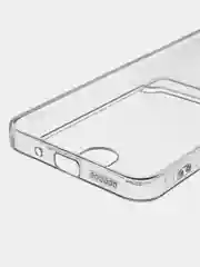 Голубой чехол для Xiaomi Redmi 12 / Сяоми Редми 12, прозрачный, с карманом для карты
