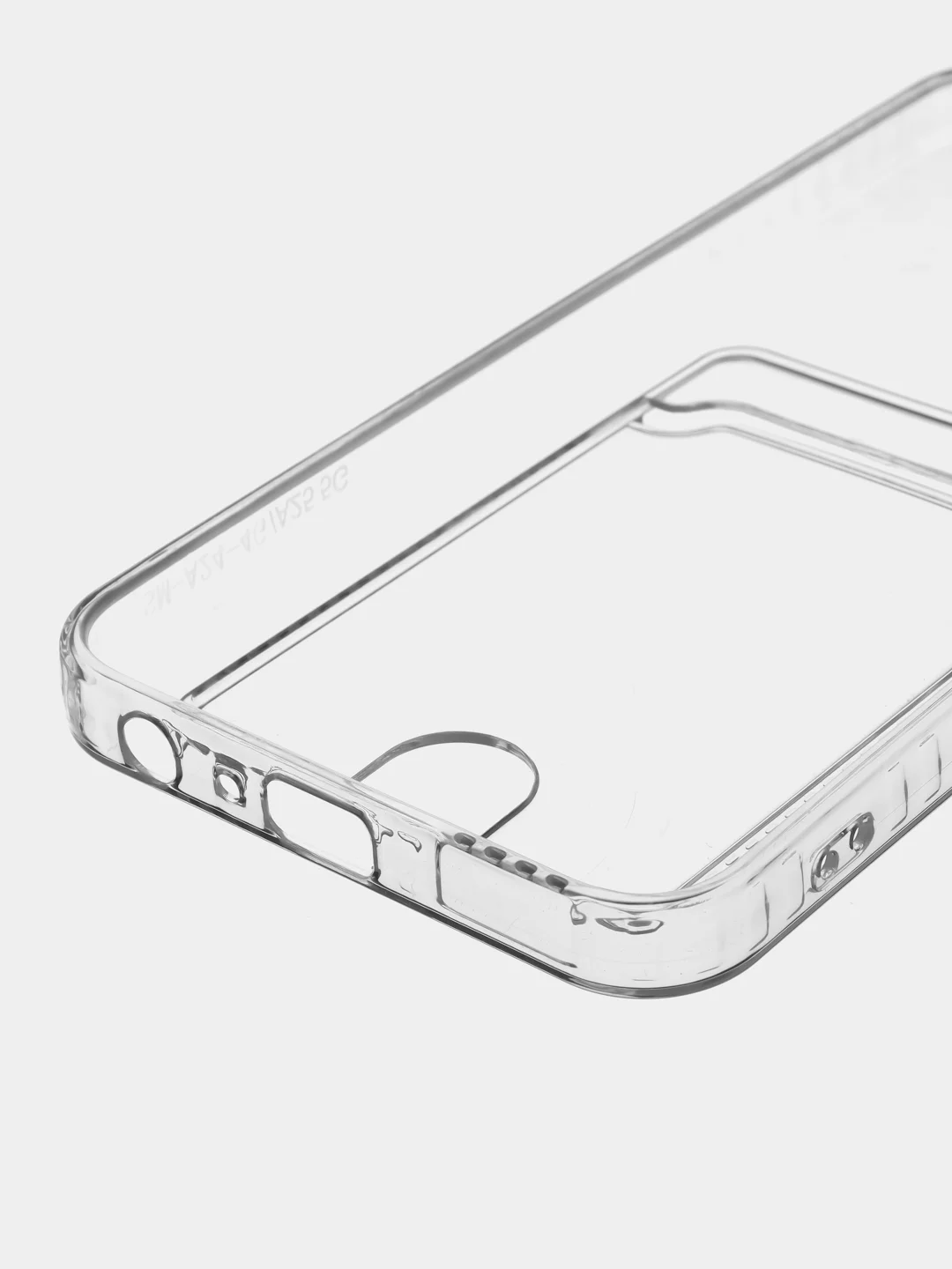 Марсала чехол для Samsung Galaxy A24 / Самсунг Галакси А24, прозрачный, с карманом для карты
