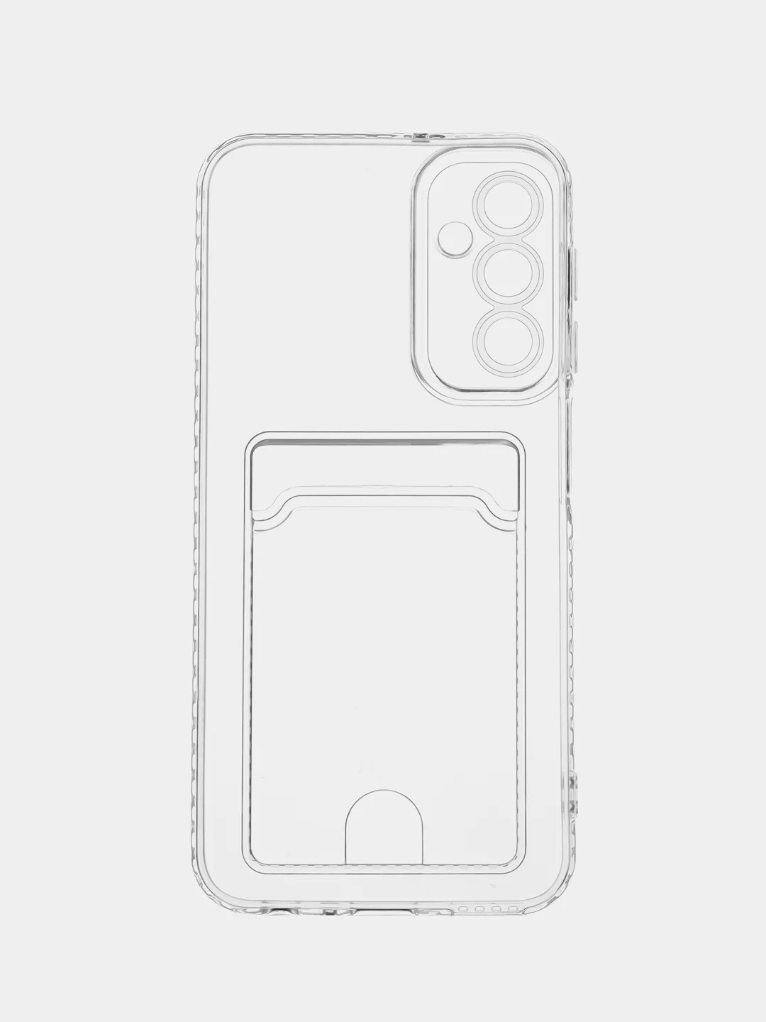 Марсала чехол для Samsung Galaxy A24 / Самсунг Галакси А24, прозрачный, с карманом для карты