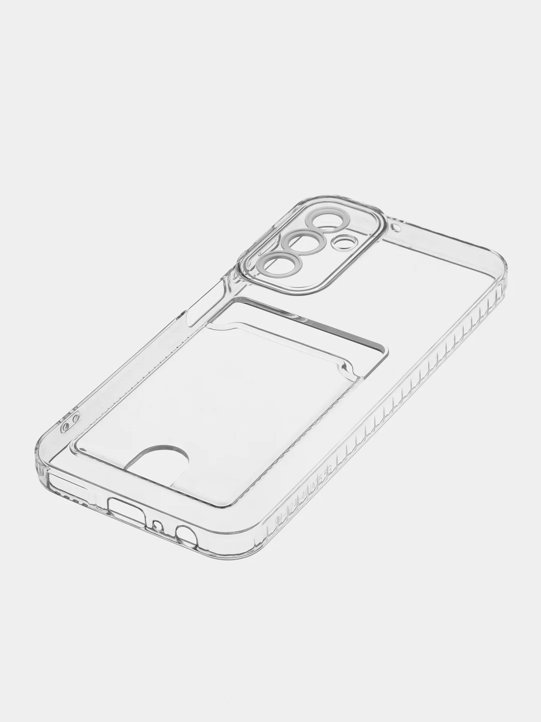 Марсала чехол для Samsung Galaxy A24 / Самсунг Галакси А24, прозрачный, с карманом для карты