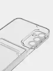 Марсала чехол для Samsung Galaxy A24 / Самсунг Галакси А24, прозрачный, с карманом для карты