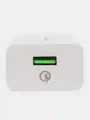 Прозрачный сетевое зарядное устройство Borofone BA21A, кабель USB-Type-C, быстрая зарядка