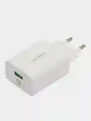 Прозрачный сетевое зарядное устройство Borofone BA21A, кабель USB-Type-C, быстрая зарядка