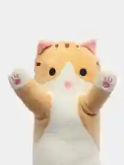 Бежевый мягкая игрушка "Кот батон" 50, 70, 90, 110 см