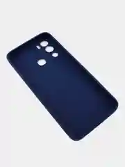 Угольный чехол силиконовый с принтом и защитой камеры для Infinix HOT 12i