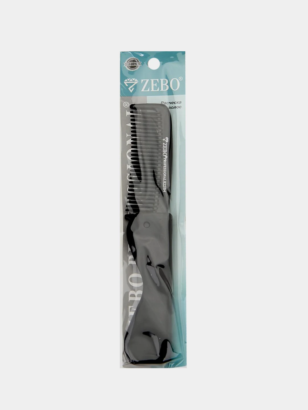 Черный складная расческа Zebo Professional, компактная
