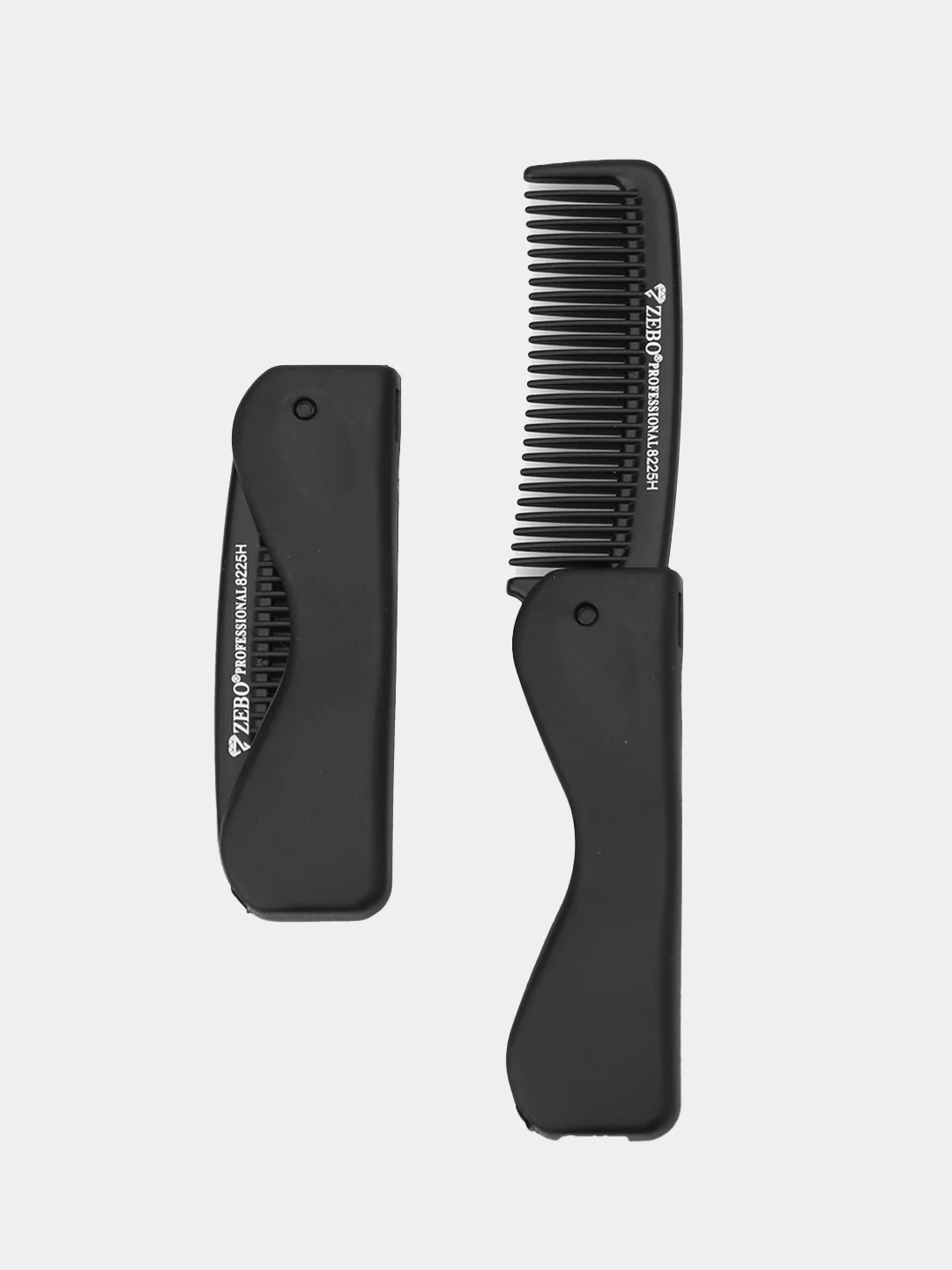 Черный складная расческа Zebo Professional, компактная