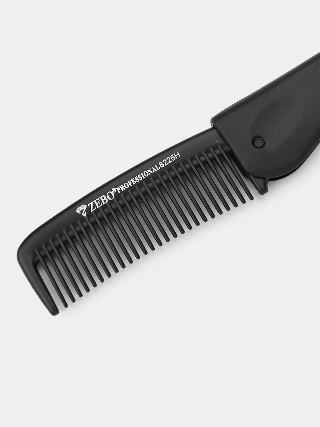 Черный складная расческа Zebo Professional, компактная