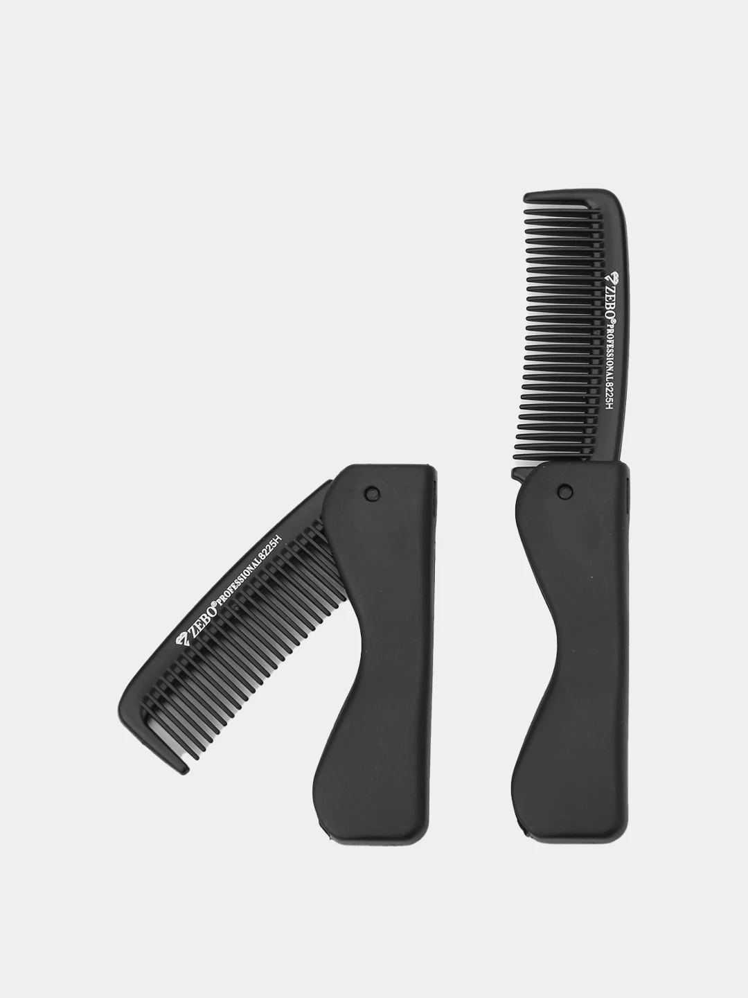 Черный складная расческа Zebo Professional, компактная