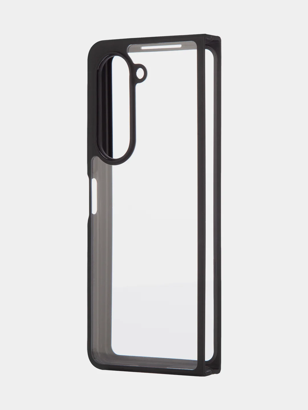 Прозрачный чехол для Samsung Galaxy Z Fold 5 пластиковый ROSCO противоударный, силиконовая окантовка