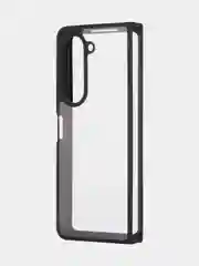 Прозрачный чехол для Samsung Galaxy Z Fold 5 пластиковый ROSCO противоударный, силиконовая окантовка