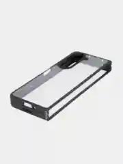 Прозрачный чехол для Samsung Galaxy Z Fold 5 пластиковый ROSCO противоударный, силиконовая окантовка