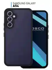 Чехол для Samsung Galaxy A54 пластиковый ROSCO противоударный, с силиконовой окантовкой