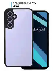 Чехол для Samsung Galaxy A54 пластиковый ROSCO противоударный, с силиконовой окантовкой