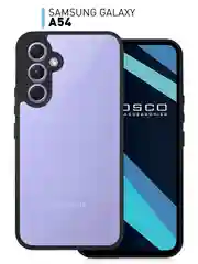 Чехол для Samsung Galaxy A54 пластиковый ROSCO противоударный, с силиконовой окантовкой