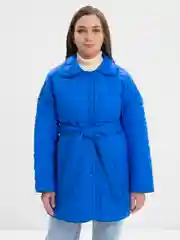 Голубой двусторонняя куртка стеганая