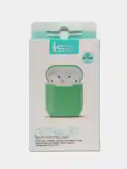 Бирюзовый силиконовый чехол для наушников AirPods 1, 2