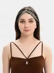 Желтый повязка на голову женская - чалма