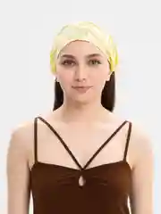 Желтый косынка женская, повязка на голову