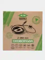 Золотой сковорода со съемной ручкой и крышкой 24 26 28 см, антипригарное покрытие