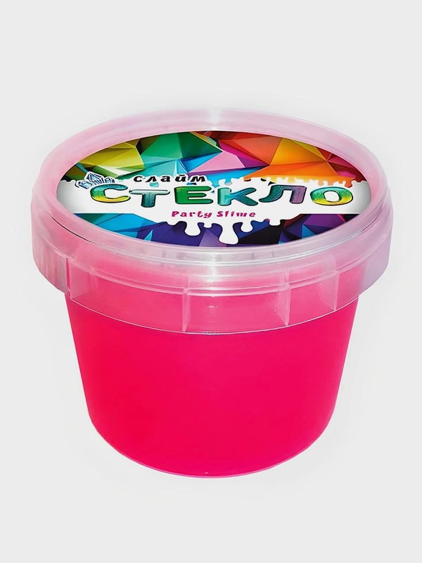 Слайм "Стекло" НЕОН Party Slime