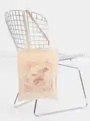 Пастельно-коралловый сумка женская через плечо, пляжная сумка, шоппер "ЗАЙКИ", хлопковая