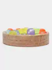 Прозрачный бусины для рукоделия, акриловые, круглые, с рисунком