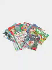 Новогодний набор, 12 книг в подарочной коробке + 2 подарка